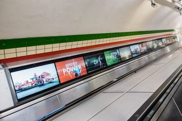 Digital displays in the London Underground
